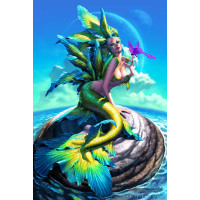 Dijital Çizimler Kadınlar - Kanvas Tablo