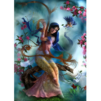 Dijital Çizimler Kadınlar - Kanvas Tablo