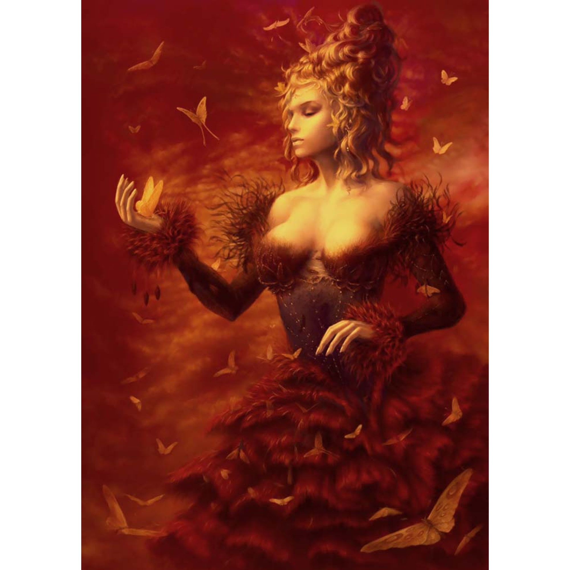 Dijital Çizimler Kadınlar - Kanvas Tablo