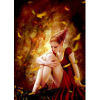 Dijital Çizimler Kadınlar - Kanvas Tablo