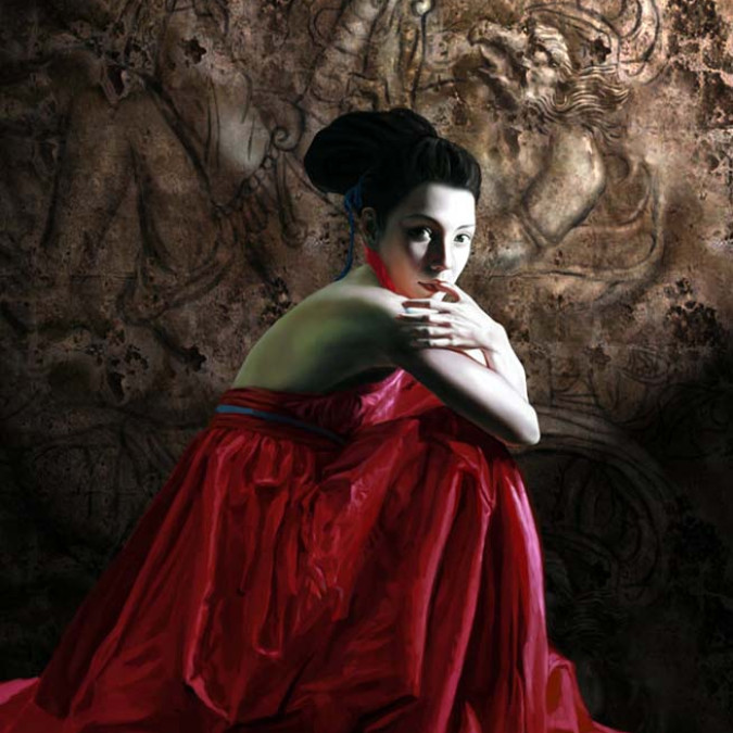 Dijital Çizimler Kadınlar - Kanvas Tablo