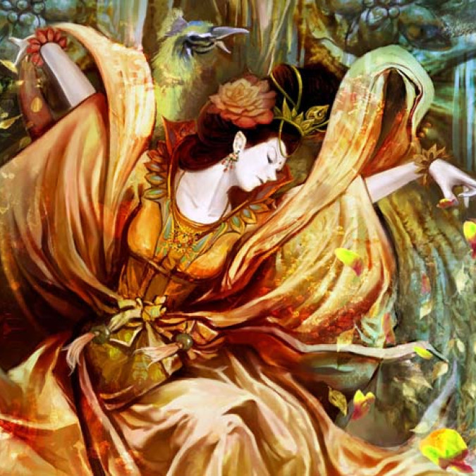 Dijital Çizimler Kadınlar - Kanvas Tablo