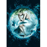 Dijital Çizimler Kadınlar - Kanvas Tablo