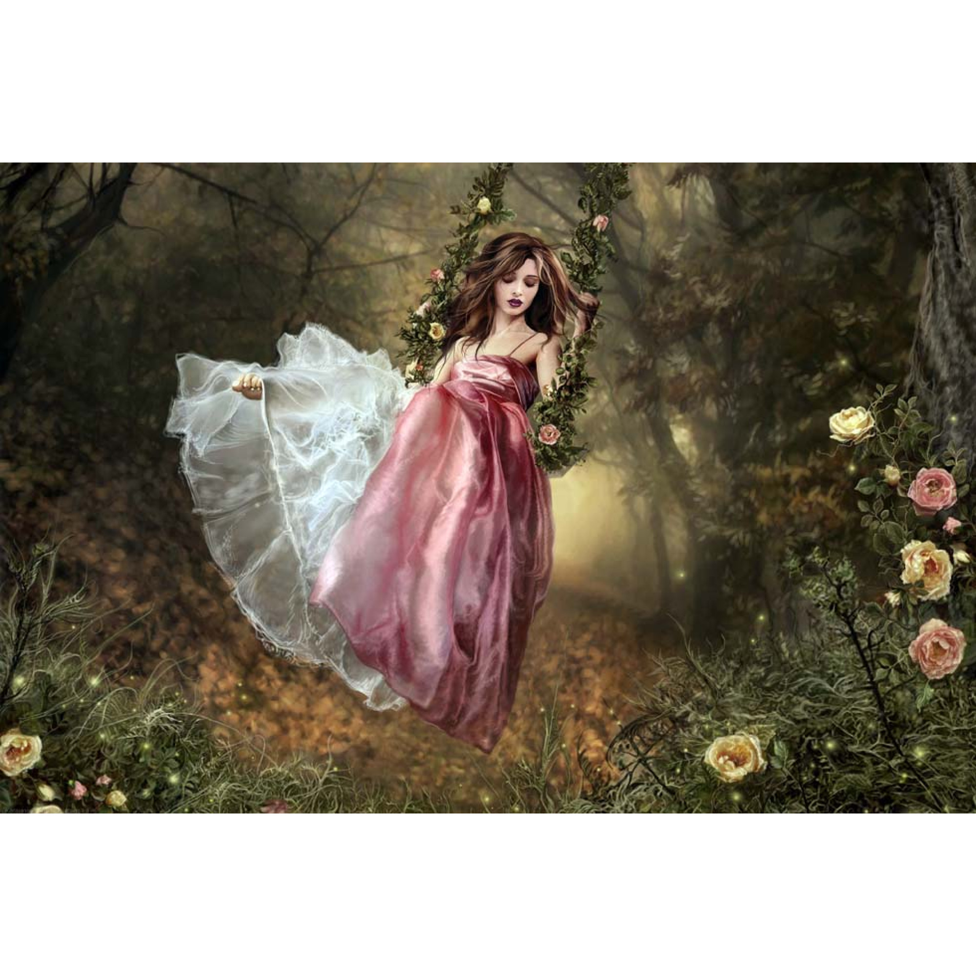 Dijital Çizimler Kadınlar - Kanvas Tablo