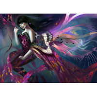 Dijital Çizimler Kadınlar - Kanvas Tablo