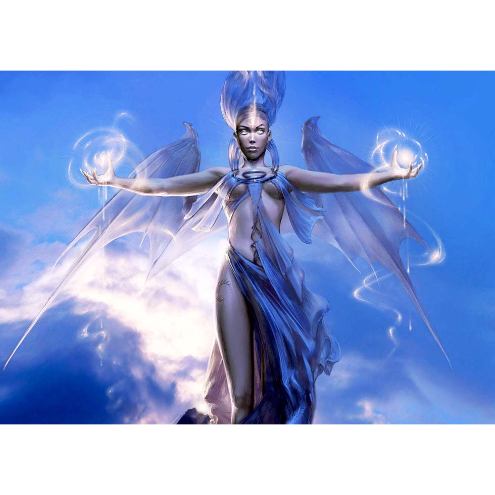 Dijital Çizimler Kadınlar - Kanvas Tablo