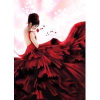 Dijital Çizimler Kadınlar - Kanvas Tablo