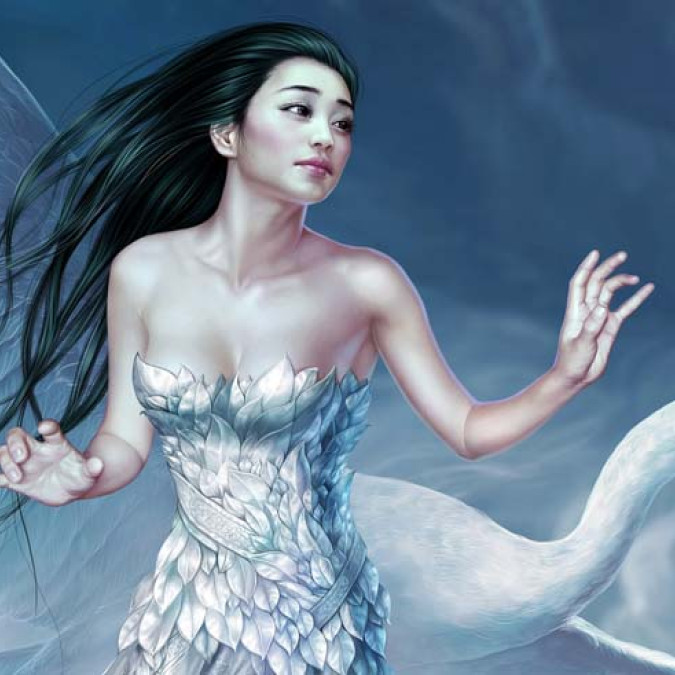 Dijital Çizimler Kadınlar - Kanvas Tablo