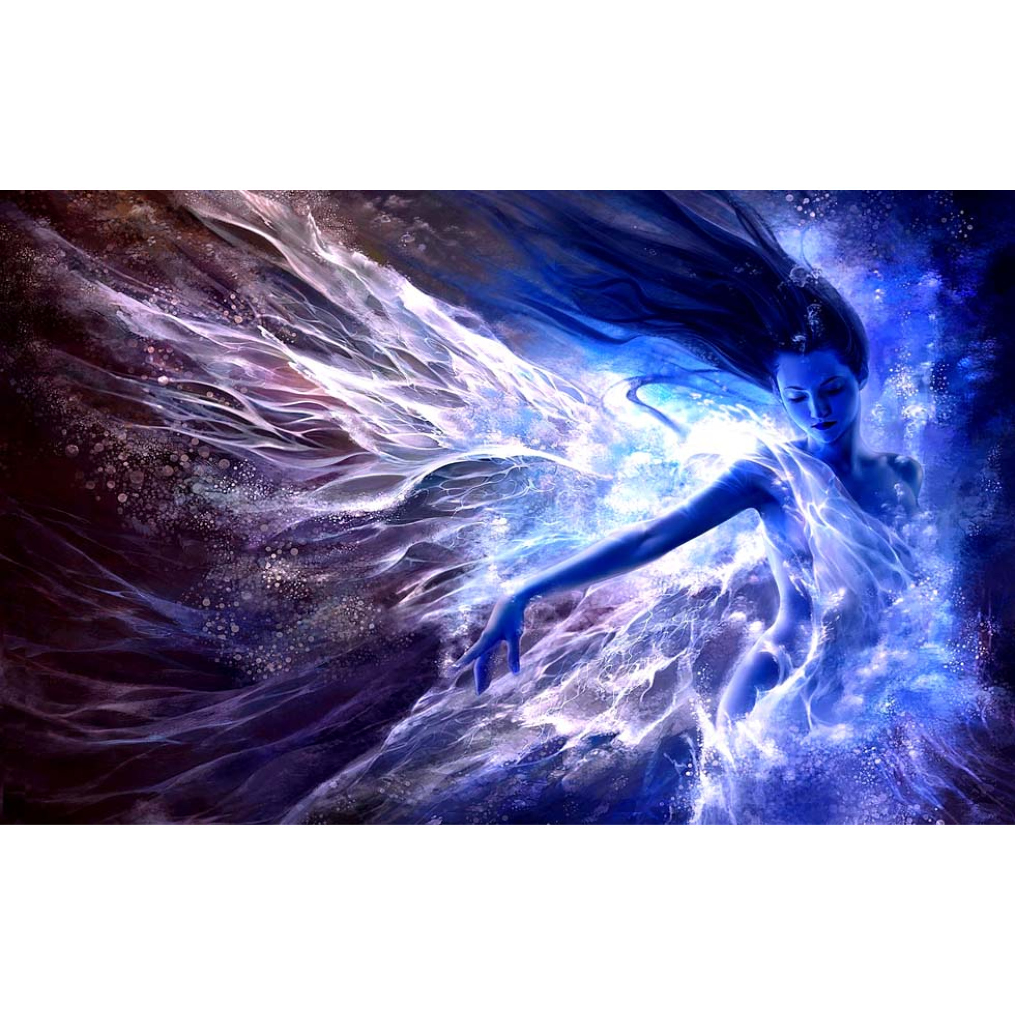 Dijital Çizimler Kadınlar - Kanvas Tablo