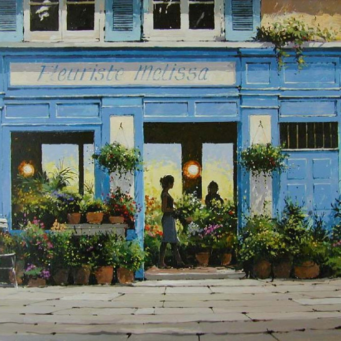 Sokak Manzaraları - Kanvas Tablo