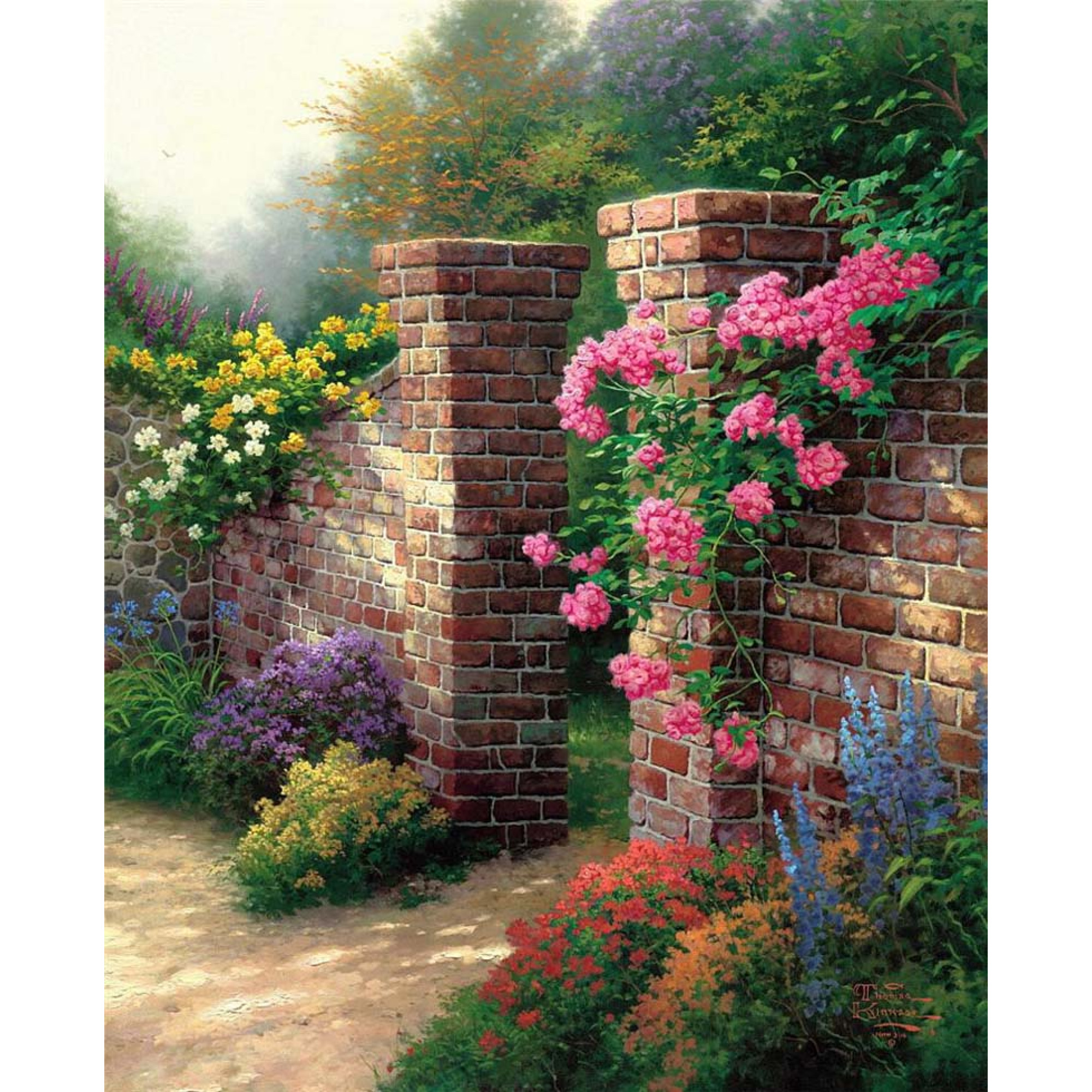 Ev Bahçe Manzaralarını - Kanvas Tablo