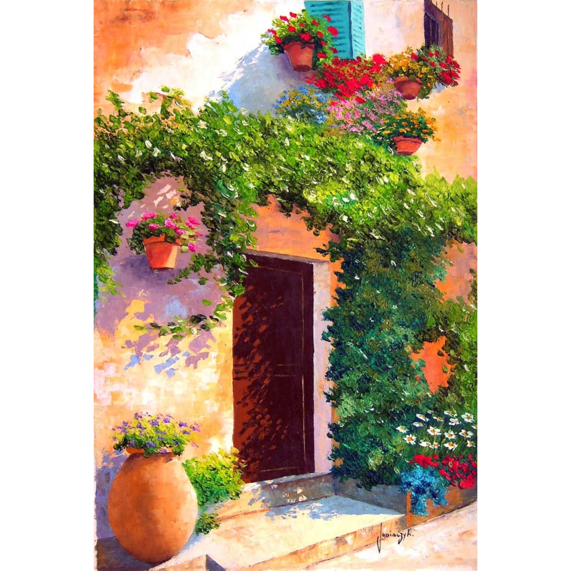 Avlu Kapısı - Kanvas Tablo