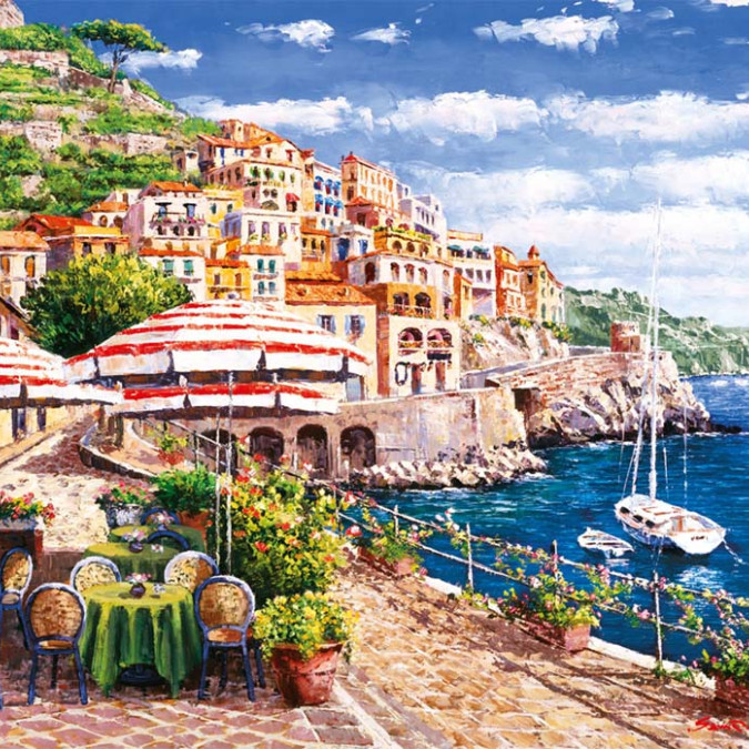 Ev Bahçe Manzaralarını - Kanvas Tablo