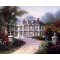 Ev Bahçe Manzaralarını - Kanvas Tablo