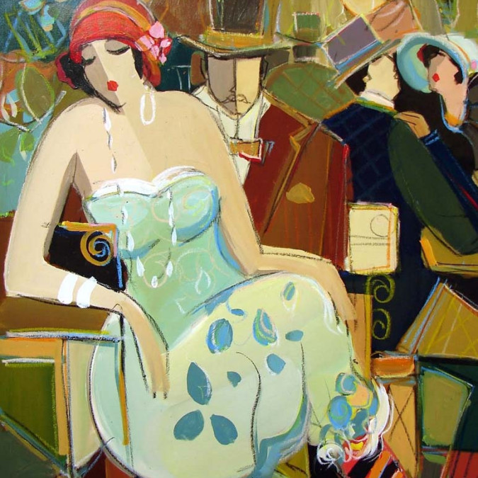 Cafe Restoran Manzaraları - Kanvas Tablo