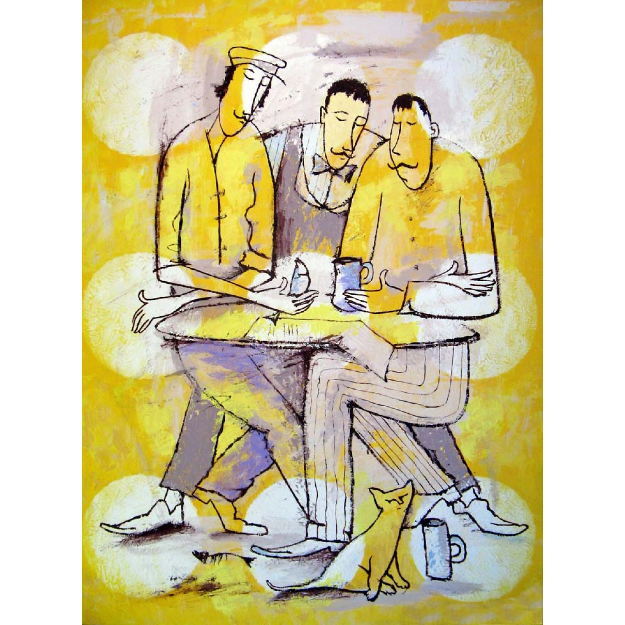 Cafe Restoran Manzaraları - Kanvas Tablo