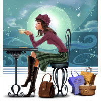 Cafe Restoran Manzaraları - Kanvas Tablo