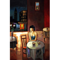 Cafe Restoran Manzaraları - Kanvas Tablo