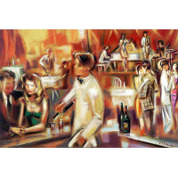 Cafe Restoran Manzaraları - Kanvas Tablo