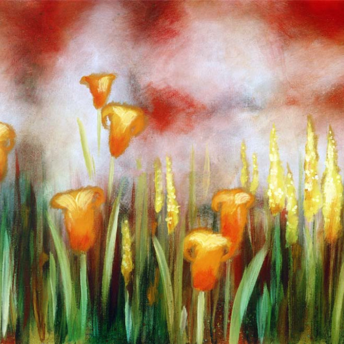 Çiçekler - Kanvas Tablo