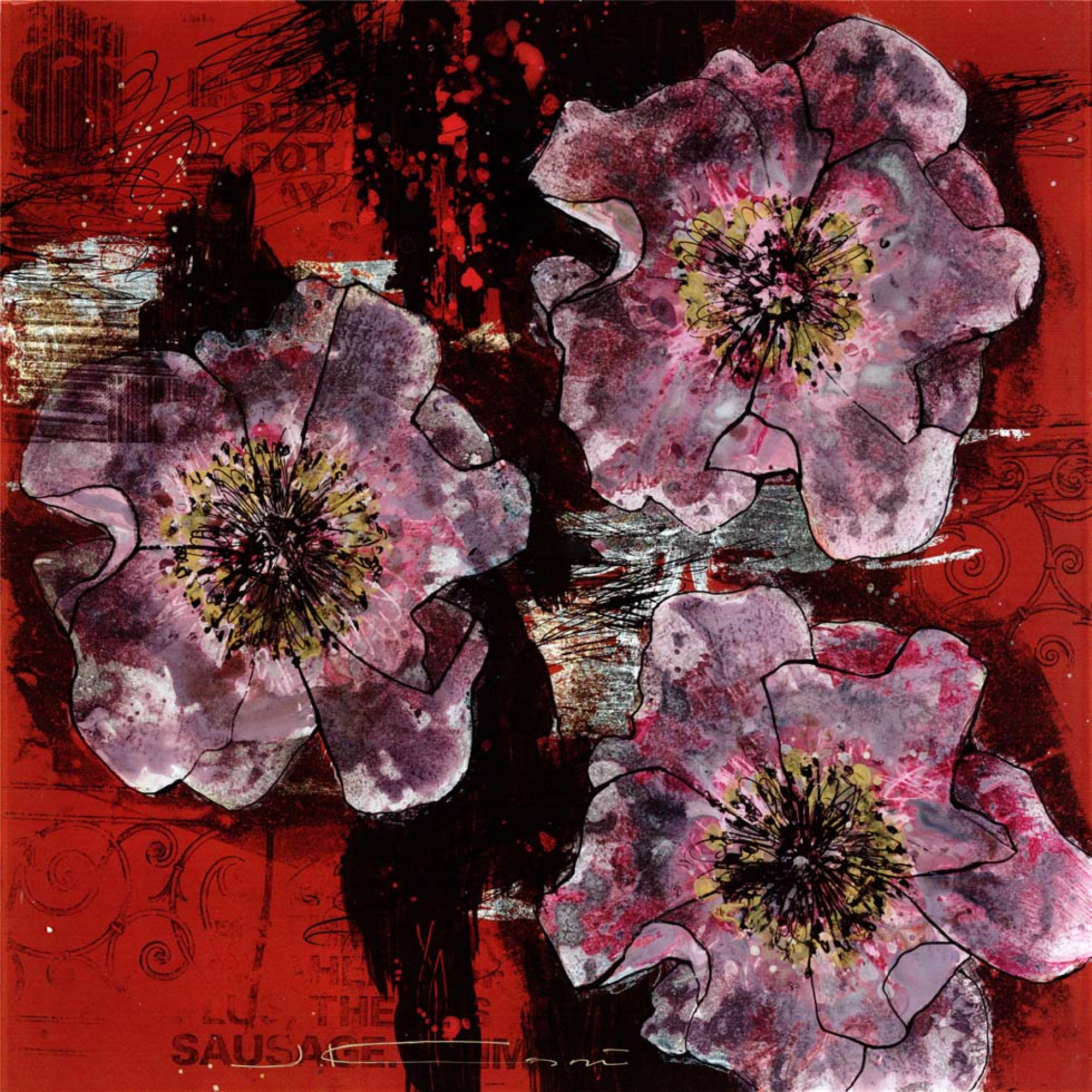 Çiçekler - Kanvas Tablo