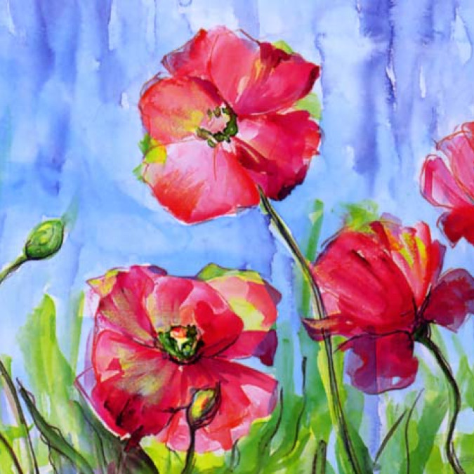 Çiçekler - Kanvas Tablo