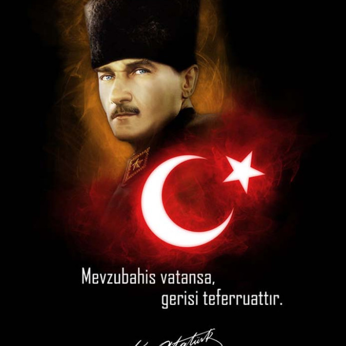 Atatürk - Kanvas Tablo