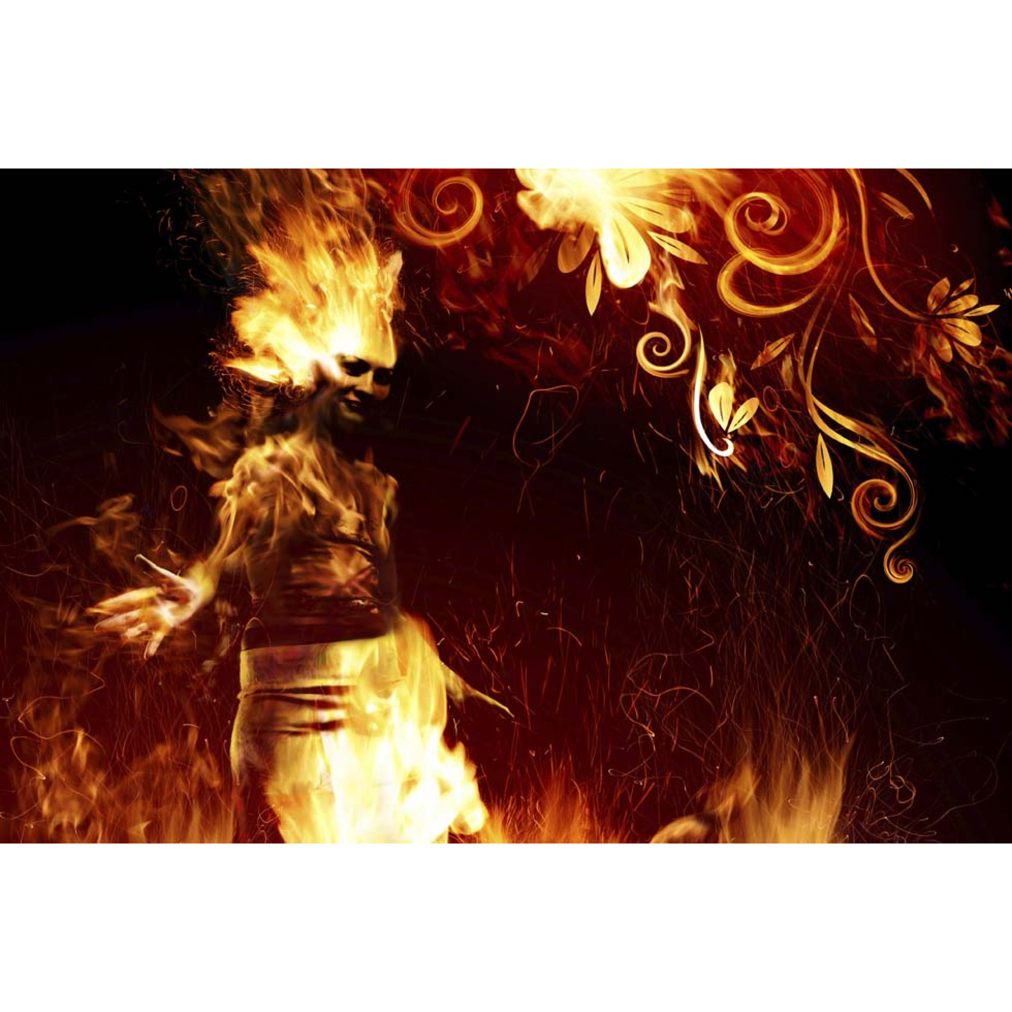 Alev - Duman - Su Kanvas Tablo