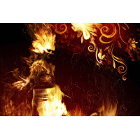 Alev - Duman - Su Kanvas Tablo