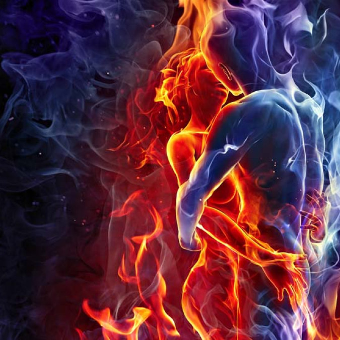 Alev - Duman - Su Kanvas Tablo