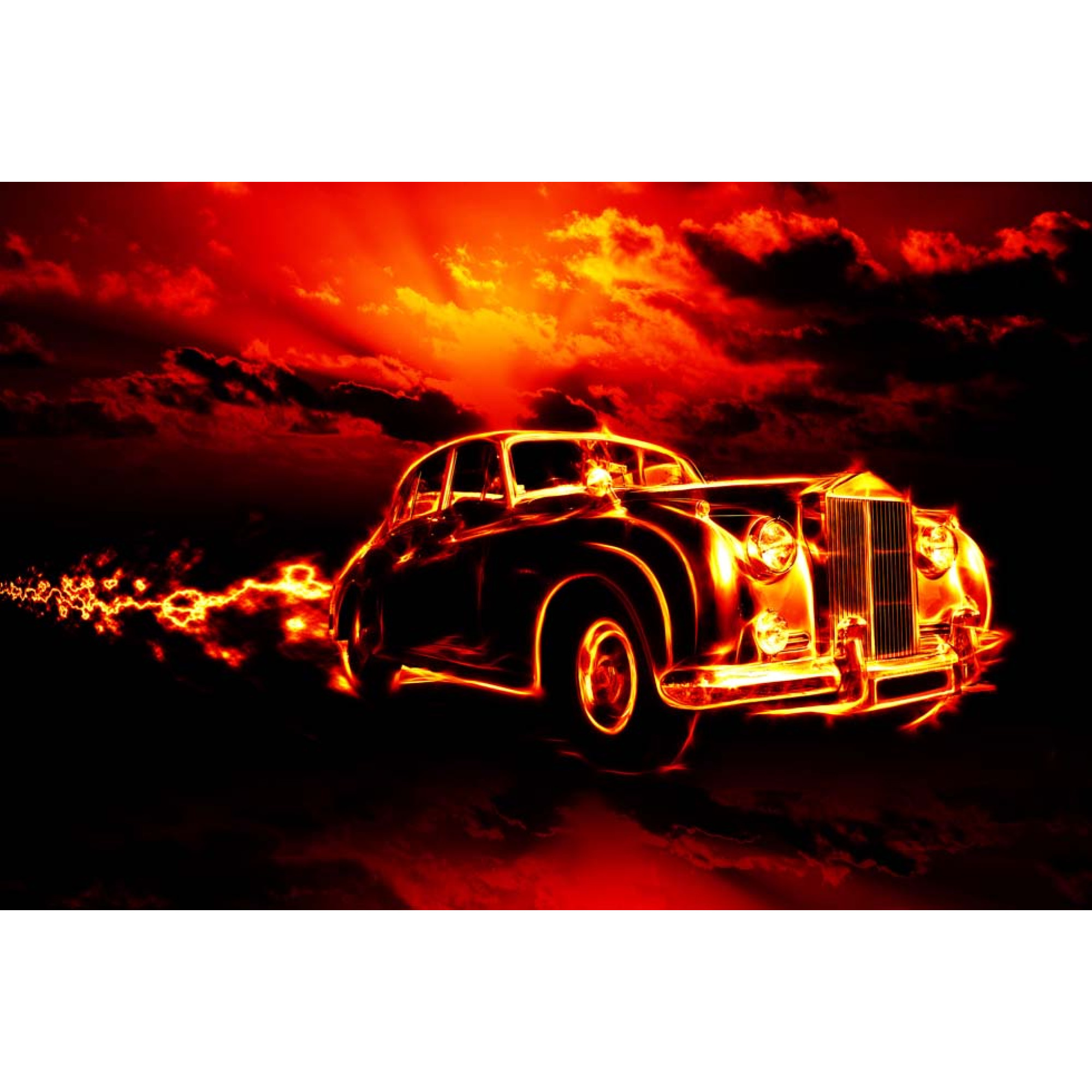 Alev - Duman - Su Kanvas Tablo