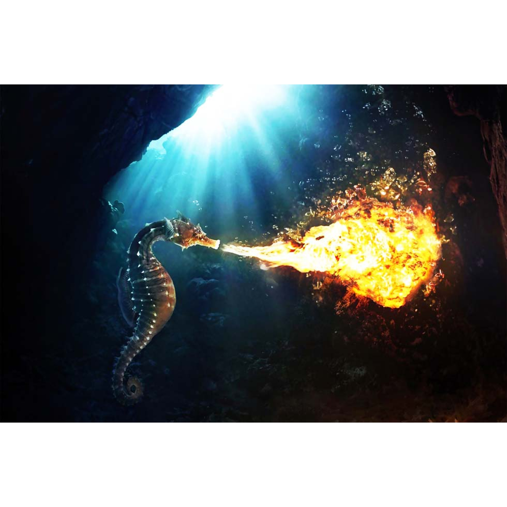 Alev - Duman - Su Kanvas Tablo